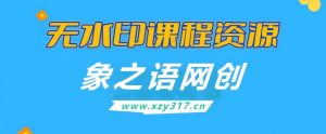 【站长运营资料】无水印课程资源-象之语网创